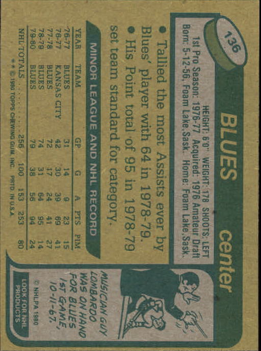 A5984- 1980-81 Topps Hk 101-200 MOST STOCK PHOTOS -You Pick- 15+ FREE US SHIP - Picture 103 of 281