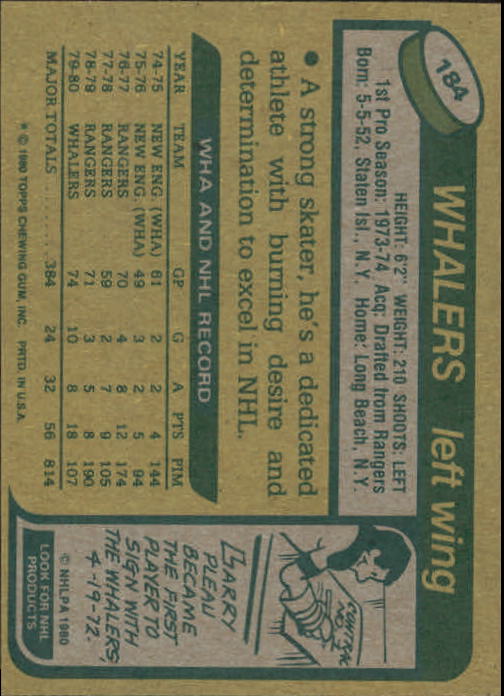 A5984- 1980-81 Topps Hk 101-200 MOST STOCK PHOTOS -You Pick- 15+ FREE US SHIP - Picture 245 of 281