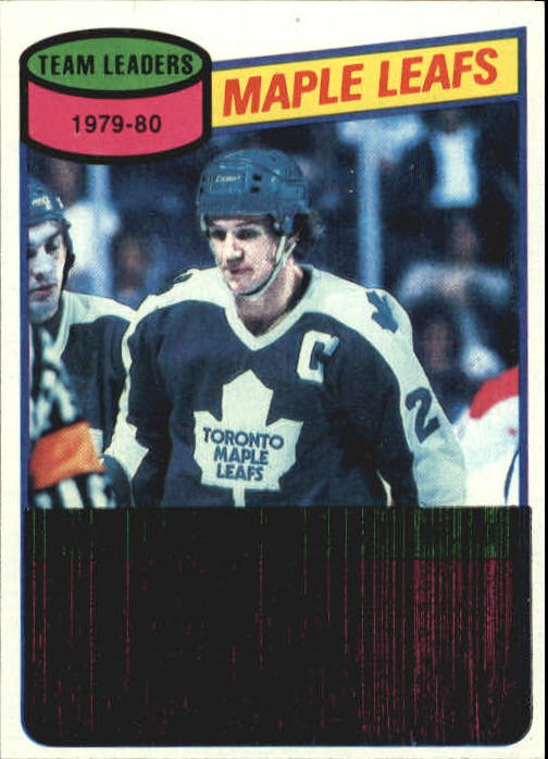 1980-81 Topps #193 Darryl Sittler TL/Maple Leafs Scoring Leaders/(checklist back)