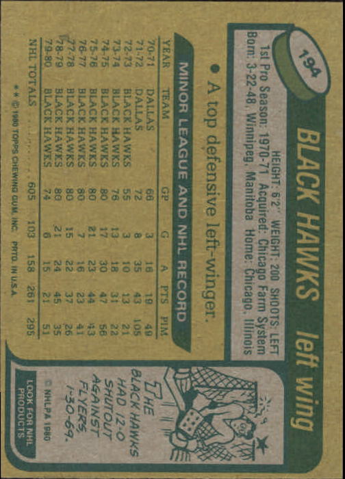 A5984- 1980-81 Topps Hk 101-200 MOST STOCK PHOTOS -You Pick- 15+ FREE US SHIP - Picture 268 of 281