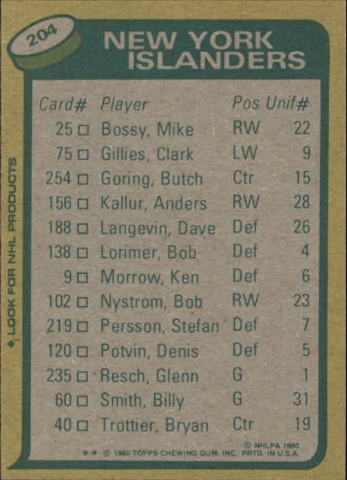 A5984- 1980-81 Topps Hk 201-264 MOST STOCK PHOTOS -You Pick- 15+ FREE US SHIP - Picture 13 of 206