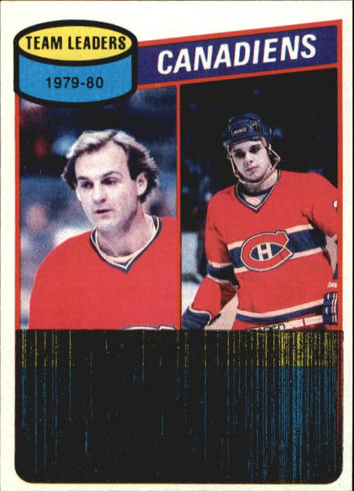 1980-81 Topps #216 Guy Lafleur TL/Pierre Larouche/Canadiens Scoring Leaders/(checklist back)