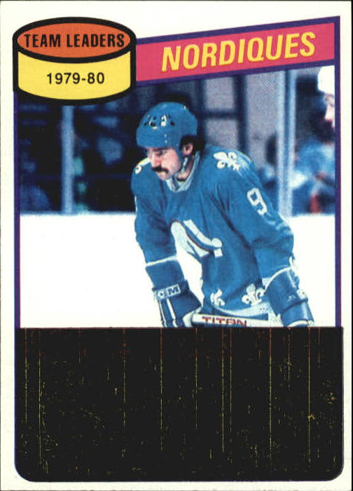 1980-81 Topps #238 Real Cloutier TL/Nordiques Scoring Leaders/(checklist back)