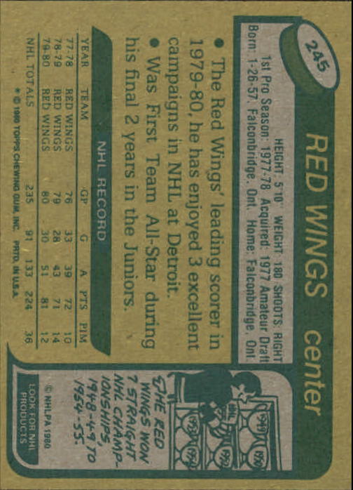 A5984- 1980-81 Topps Hk 201-264 MOST STOCK PHOTOS -You Pick- 15+ FREE US SHIP - Picture 148 of 206