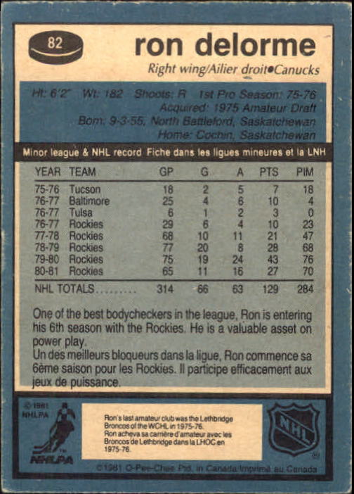 A6433- 1981-82 O-Pee-Chee Hk 1-200 STOCK PHOTOS -You Pick- 15+ FREE US SHIP - Picture 33 of 183