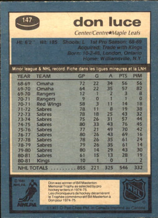 A6433- 1981-82 O-Pee-Chee Hk 1-200 STOCK PHOTOS -You Pick- 15+ FREE US SHIP - Picture 59 of 183