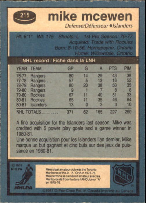 A6433- 1981-82 O-Pee-Chee Hk 1-200 STOCK PHOTOS -You Pick- 15+ FREE US SHIP - Picture 79 of 183