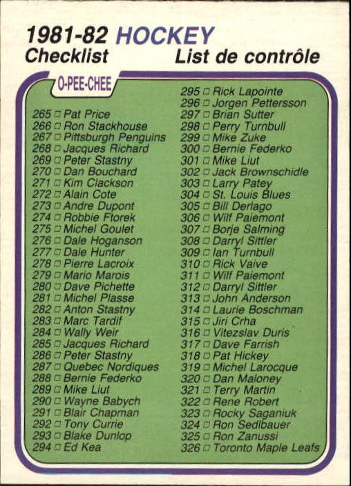 A6433- 1981-82 O-Pee-Chee Hk 1-200 STOCK PHOTOS -You Pick- 15+ FREE US SHIP - Picture 178 of 183