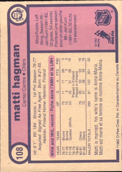 A9028- 1982-83 O-Pee-Chee Hk 101-200 STOCK PHOTOS -You Pick- 15+ FREE US SHIP - Picture 17 of 335