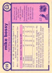 1982-83 O-Pee-Chee #199 Mike Bossy back image