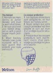 1982-83 Neilson's Gretzky #8 The Helmet back image