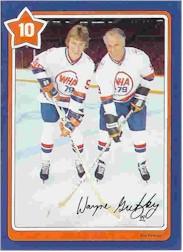 1982-83 Neilson's Gretzky #10 Choosing a Stick/(with Gordie Howe)