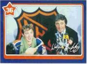 1982-83 Neilson's Gretzky #36 Backchecking/(with Phil Esposito)