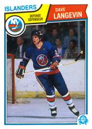 1983-84 O-Pee-Chee #11 Dave Langevin