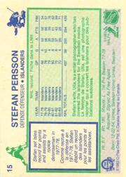 1983-84 O-Pee-Chee #15 Stefan Persson back image