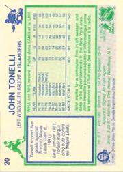 1983-84 O-Pee-Chee #20 John Tonelli back image