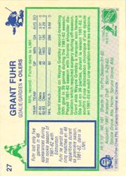 1983-84 O-Pee-Chee #27 Grant Fuhr back image