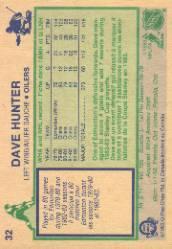 1983-84 O-Pee-Chee #32 Dave Hunter back image