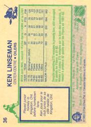 1983-84 O-Pee-Chee #36 Ken Linseman back image