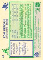 1983-84 O-Pee-Chee #49 Tom Fergus back image