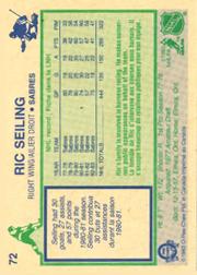 1983-84 O-Pee-Chee #72 Ric Seiling back image