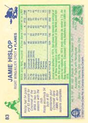 1983-84 O-Pee-Chee #83 Jamie Hislop back image