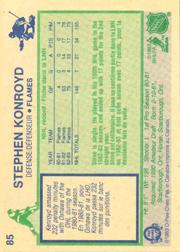 1983-84 O-Pee-Chee #85 Steve Konroyd back image
