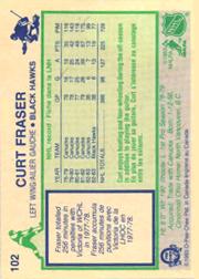 1983-84 O-Pee-Chee #102 Curt Fraser back image