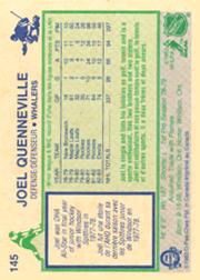 1983-84 O-Pee-Chee #145 Joel Quenneville back image