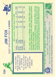 1983-84 O-Pee-Chee #154 Jim Fox back image