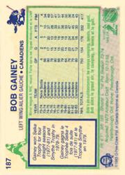 1983-84 O-Pee-Chee #187 Bob Gainey back image