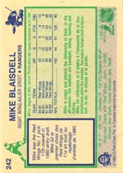 1983-84 O-Pee-Chee #242 Mike Blaisdell back image