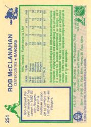 1983-84 O-Pee-Chee #251 Rob McClanahan back image