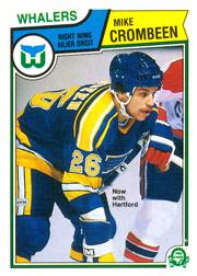 1983-84 O-Pee-Chee #312 Mike Crombeen RC