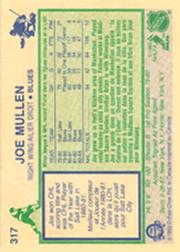 1983-84 O-Pee-Chee #317 Joe Mullen back image