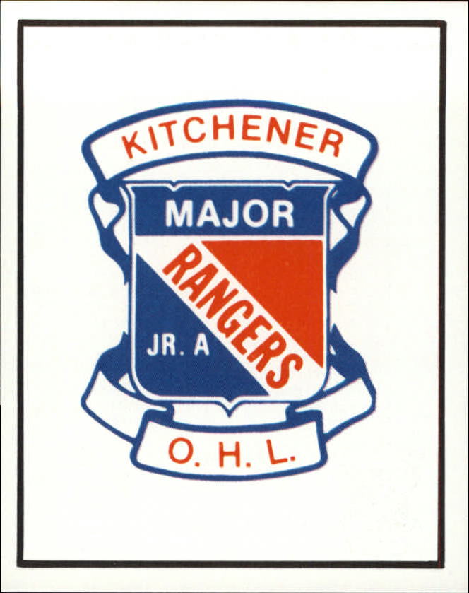 198384 Kitchener Rangers 3 Kitchener Rangers logo/Checklist EXMT