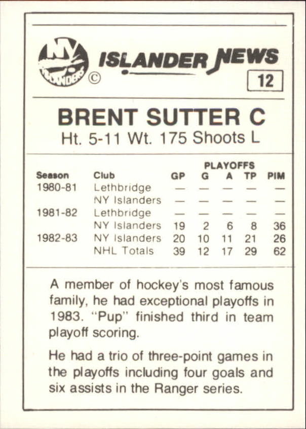 B6633- 1984 Islanders News New York Hk Cards 1-38 -You Pick- 15+ FREE US SHIP - Picture 25 of 77