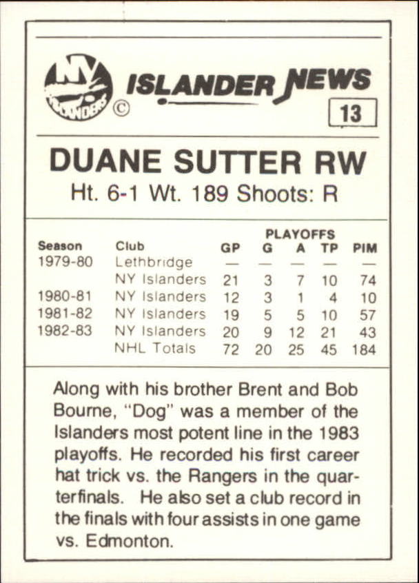B6633- 1984 Islanders News New York Hk Cards 1-38 -You Pick- 15+ FREE US SHIP - Picture 27 of 77