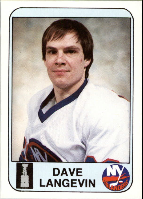 1984 Islanders News #18 Dave Langevin - NM-MT