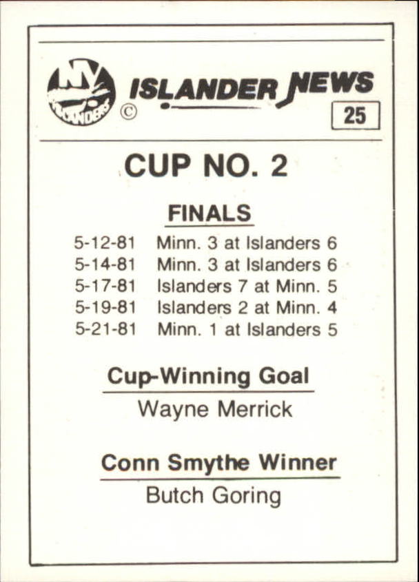 B6633- 1984 Islanders News New York Hk Cards 1-38 -You Pick- 15+ FREE US SHIP - Picture 51 of 77