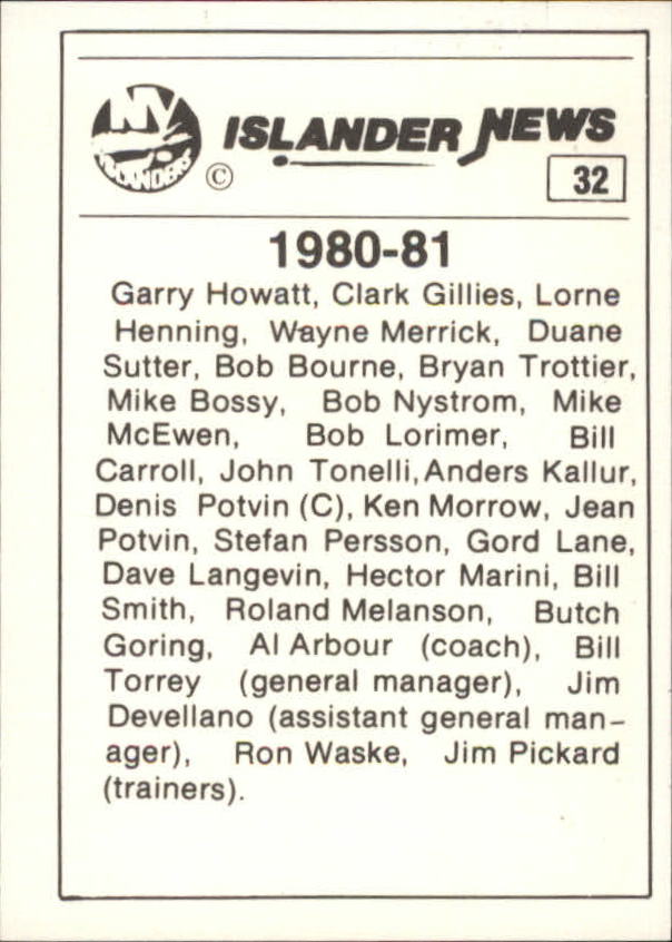 B6633- 1984 Islanders News New York Hk Cards 1-38 -You Pick- 15+ FREE US SHIP - Picture 65 of 77