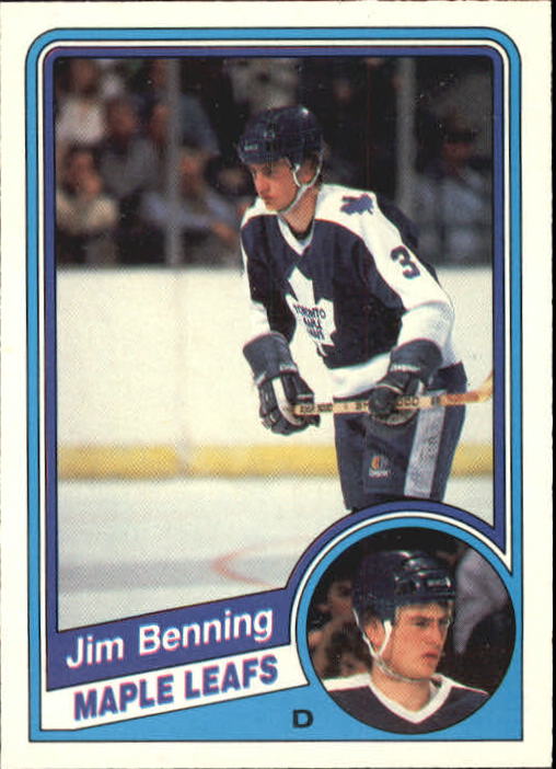 1984-85 O-Pee-Chee #296 Jim Benning
