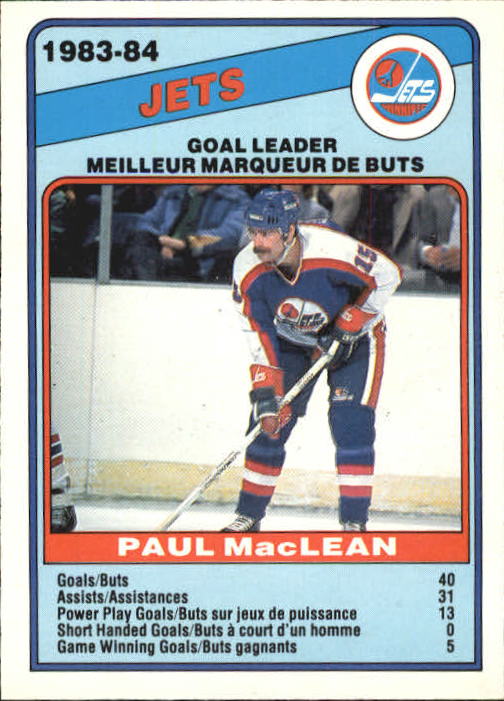 1984-85 O-Pee-Chee #371 Paul MacLean SL