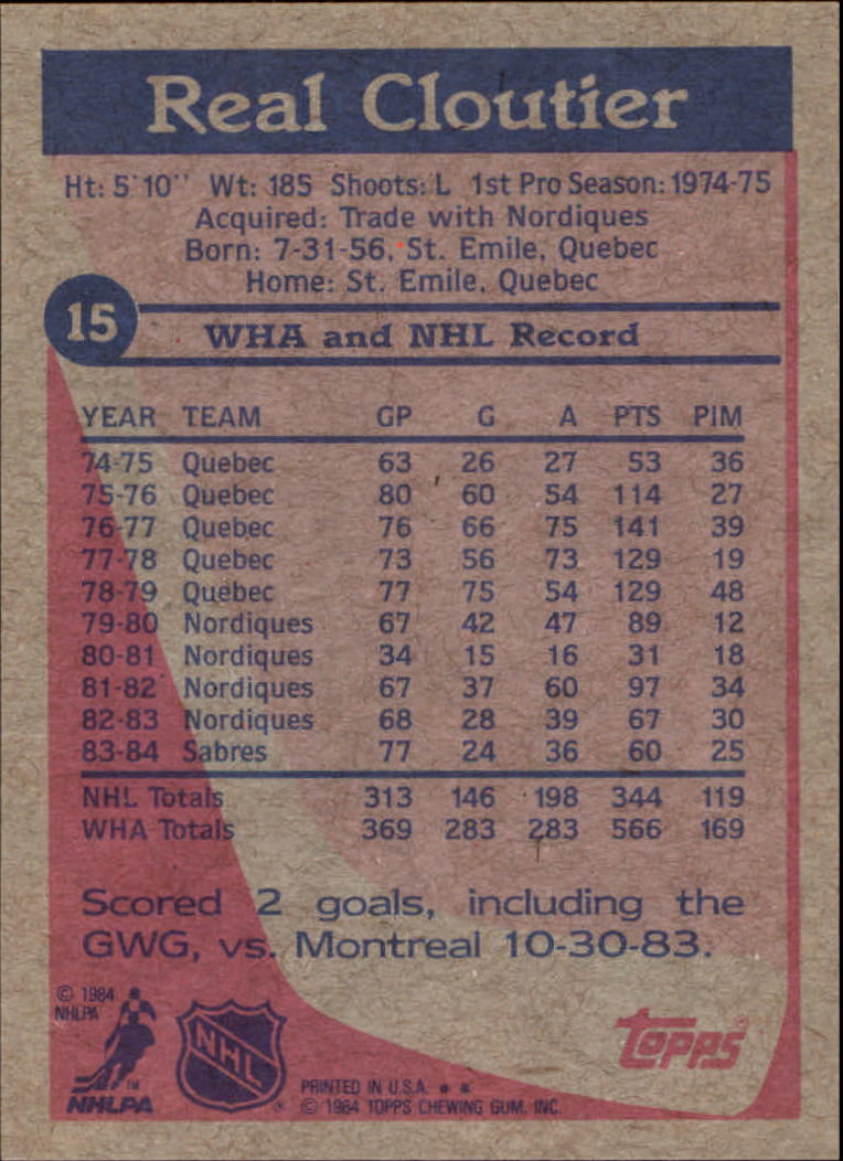 B2090- 1984-85 Topps Hockey Card #s 1-165 +Rookies -You Pick- 15+ FREE US SHIP - Picture 36 of 339