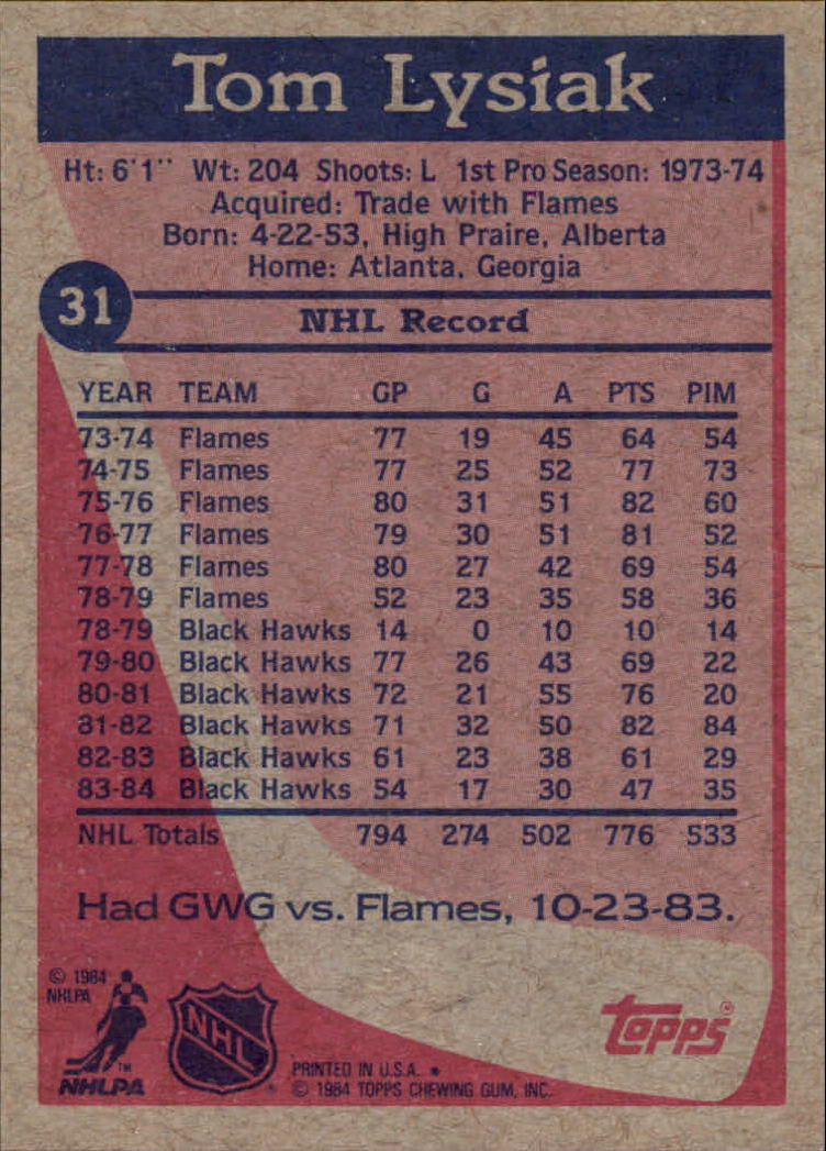 B2090- 1984-85 Topps Hockey Card #s 1-165 +Rookies -You Pick- 15+ FREE US SHIP - Picture 72 of 339