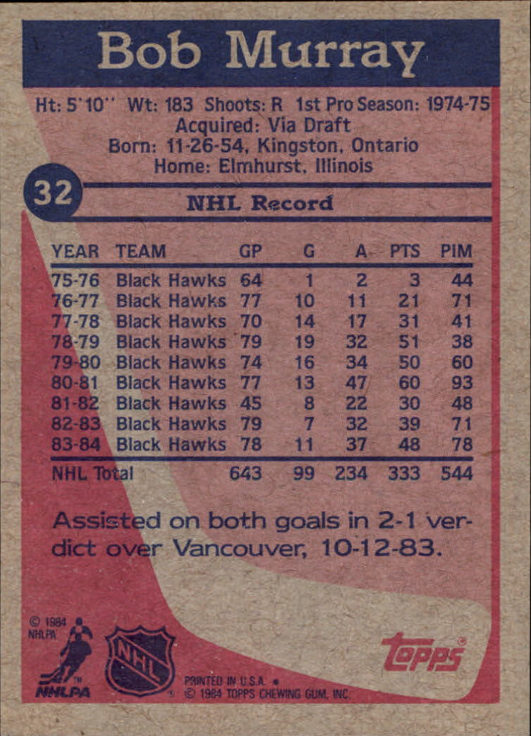 B2090- 1984-85 Topps Hockey Card #s 1-165 +Rookies -You Pick- 15+ FREE US SHIP - Picture 76 of 339