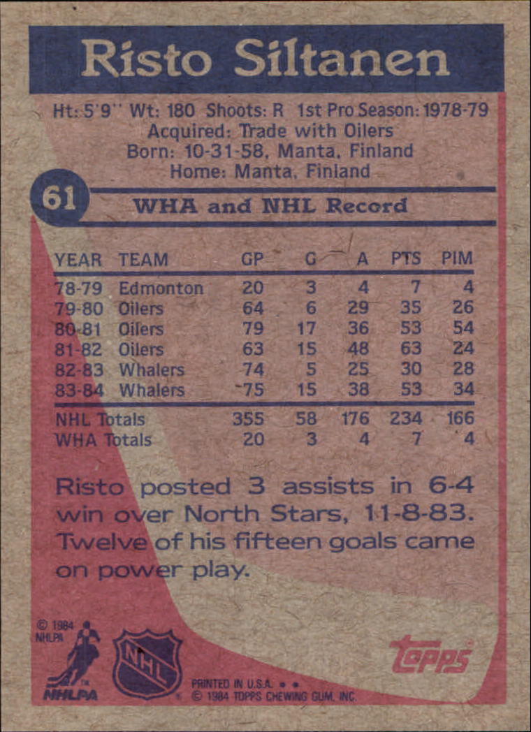 B2090- 1984-85 Topps Hockey Card #s 1-165 +Rookies -You Pick- 15+ FREE US SHIP - Picture 144 of 339