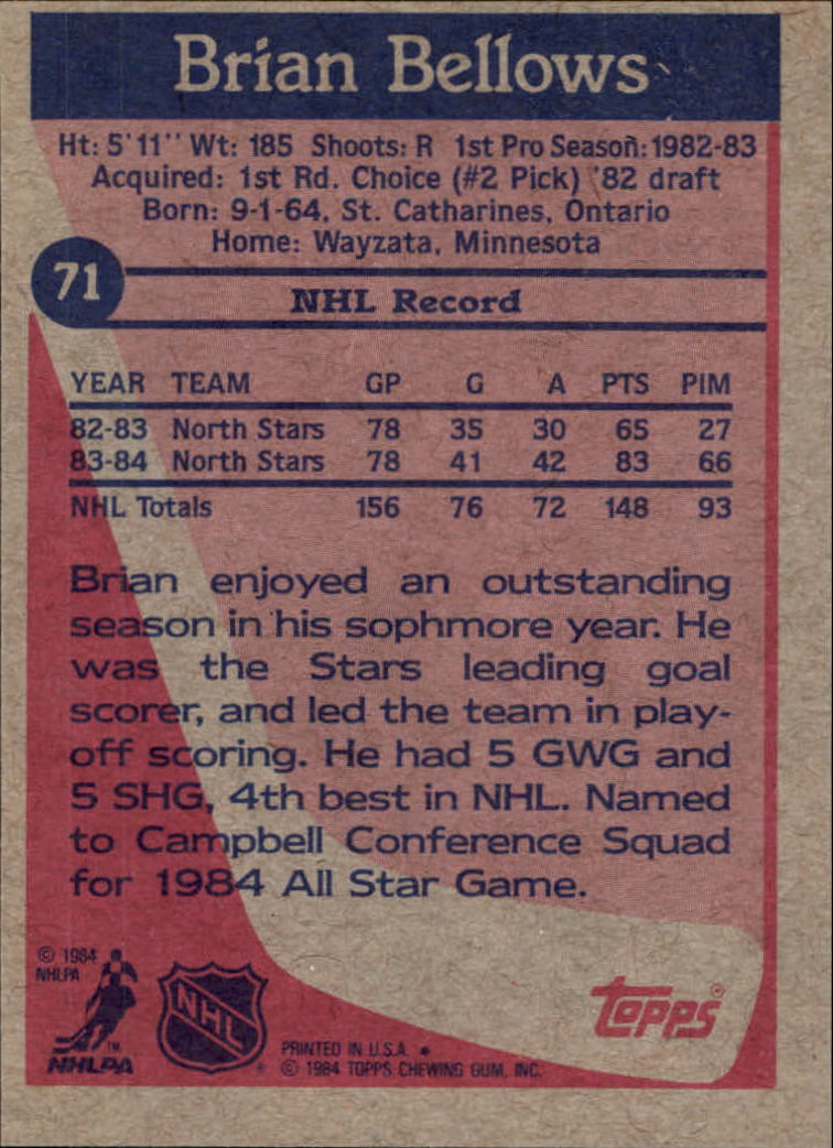 B2090- 1984-85 Topps Hockey Card #s 1-165 +Rookies -You Pick- 15+ FREE US SHIP - Picture 172 of 339
