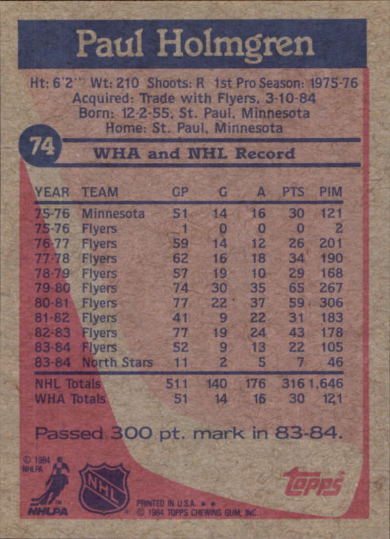 B2090- 1984-85 Topps Hockey Card #s 1-165 +Rookies -You Pick- 15+ FREE US SHIP - Picture 176 of 339
