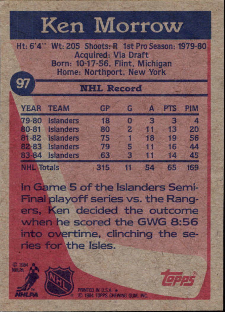 B2090- 1984-85 Topps Hockey Card #s 1-165 +Rookies -You Pick- 15+ FREE US SHIP - Picture 231 of 339